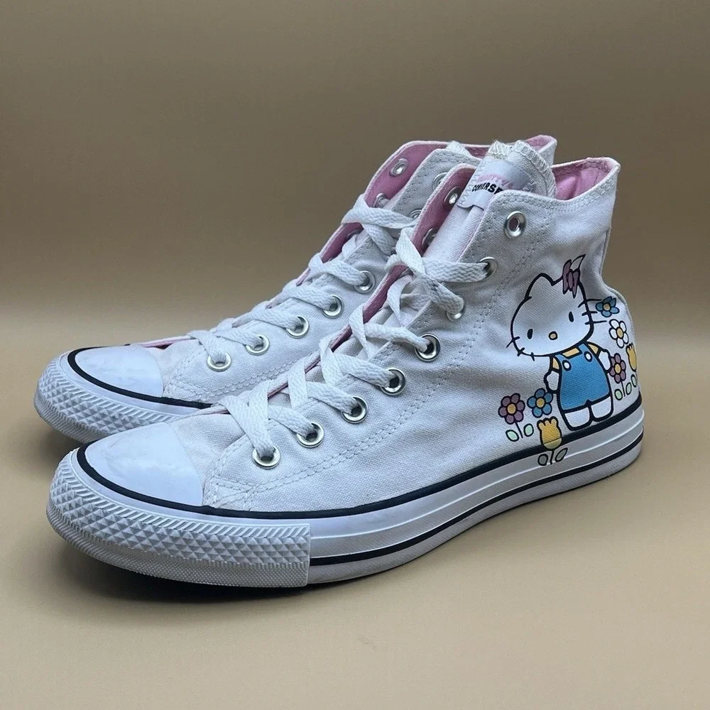 Converse All Star Chuck Taylor HELLO KITTY High Top - Women's Size 9.5 USED